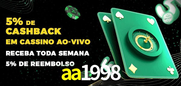 Promoções do cassino ao Vivo aa1998